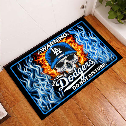 Do Not Disturb - Watching Dodgers Doormat- Anti Slip Indoor Doormat - LADG