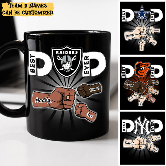 Best Dad Ever Customized One-Sided Printed Ceramic Mug - Perfect gift for Father's day ! (clt)