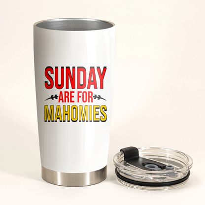 Patrick Mahomes Tumbler - Sunday Are For Mahomies