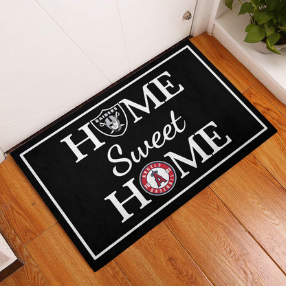 ( New Design) Home Sweet Home - Las Vegas RD And LA Angels - Anti Slip Indoor Doormat