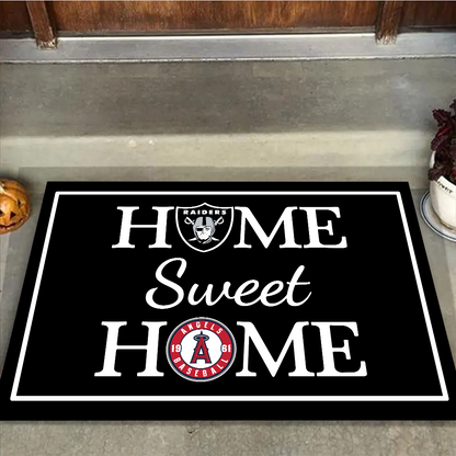 ( New Design) Home Sweet Home - Las Vegas RD And LA Angels - Anti Slip Indoor Doormat