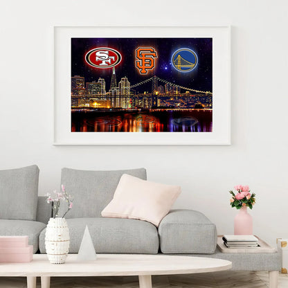 San Francisco Skyline Unframed Poster, Wall Art