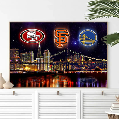 San Francisco Skyline Unframed Poster, Wall Art