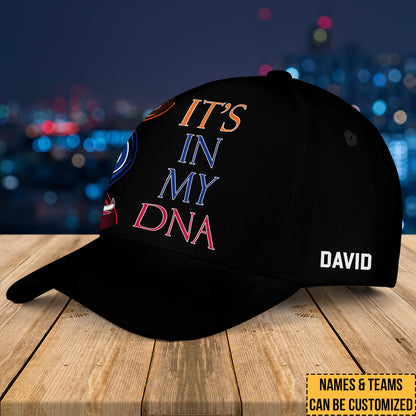 Three Teams In My DNA Classic Cap - Customized Classic Cap