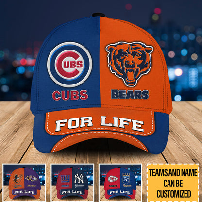 Two Teams For Life Classic Cap - Customized Cap V1