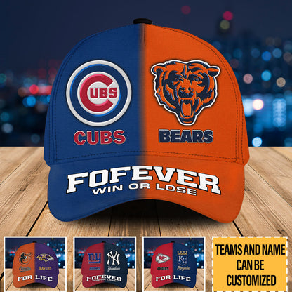 Two Teams Forever Classic Cap - Customized Cap V2