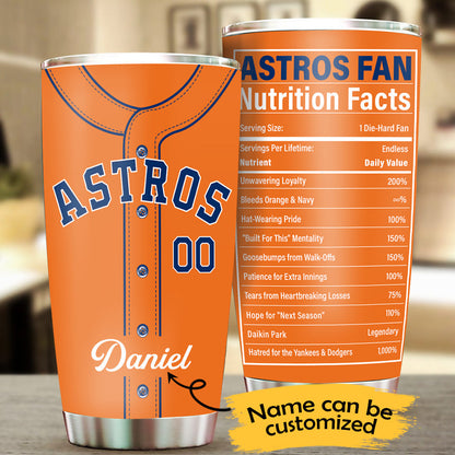 Nutrition Facts Stainless Steel Tumbler - HTAT