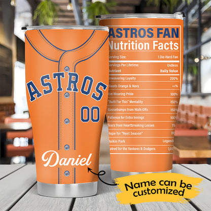 Nutrition Facts Stainless Steel Tumbler - HTAT