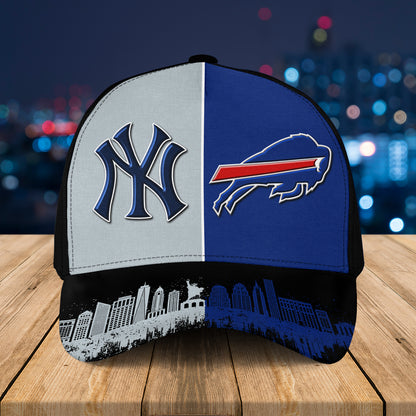 Teams With Skyline Classic Cap - Customized Team Classic Cap - BFLB, NYYK