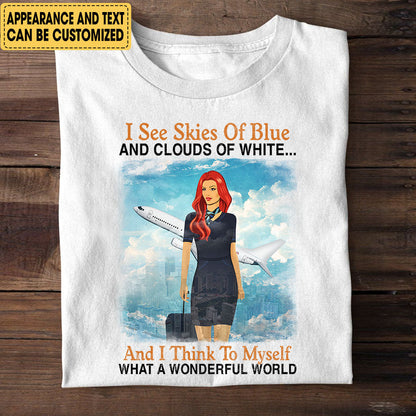 Personalized Flight Attendant Shirt
