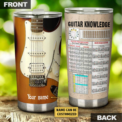 Personalized Guitar Knowledge Tumbler
