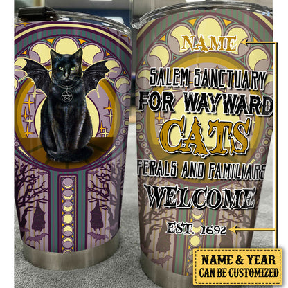 Personalized Salem Sanctuary For Wayward Cats Tumbler