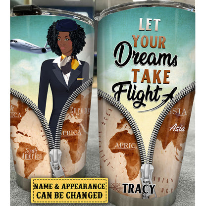 Personalized Let Your Dream Take Flight Tumbler
