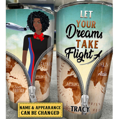 Personalized Let Your Dream Take Flight Tumbler