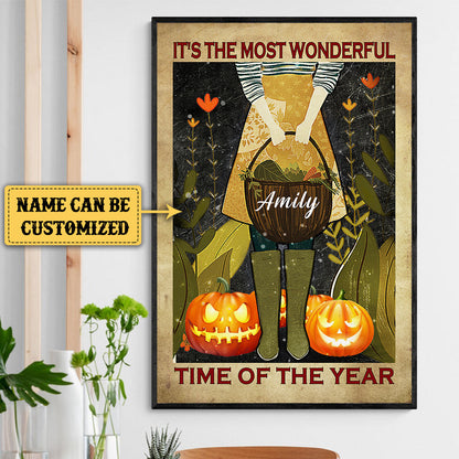 Personalized It's The Most Wonderful Time Of The Year Gardening Poster & Canvas