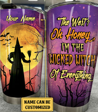 Personalized I'm A Wicked Witch Of Everything Halloween Tumbler