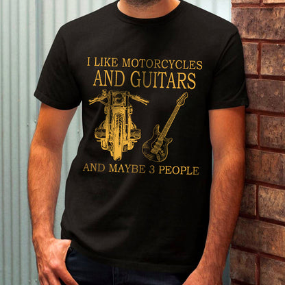 Personalized I Like Motorcycles And Maybe 3 People Shirt