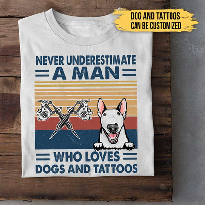 I Like Dogs And Tattoos - Personalized Shirt