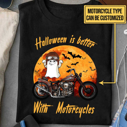 Personalized Halloween Is Better With Motorcycles Shirt