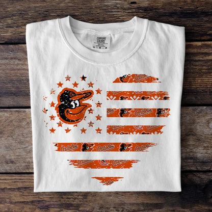 American Flag Heart Shirt - BTMORO