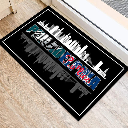 Philadelphia Skyline Doormat - Anti Slip Indoor Doormat