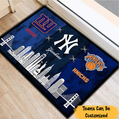 Teams With Skyline Customized Doormat - Anti Slip Indoor Doormat - NY