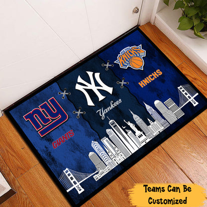 Teams With Skyline Customized Doormat - Anti Slip Indoor Doormat - NY