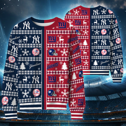Customized Teams Christmas Unisex Sweater - v4