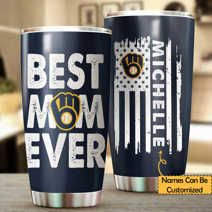 Best Mom Ever Stainless Steel Tumbler -Customized Tumbler - MWKB