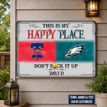 This Is My Happy Place - Customized Metal Sign