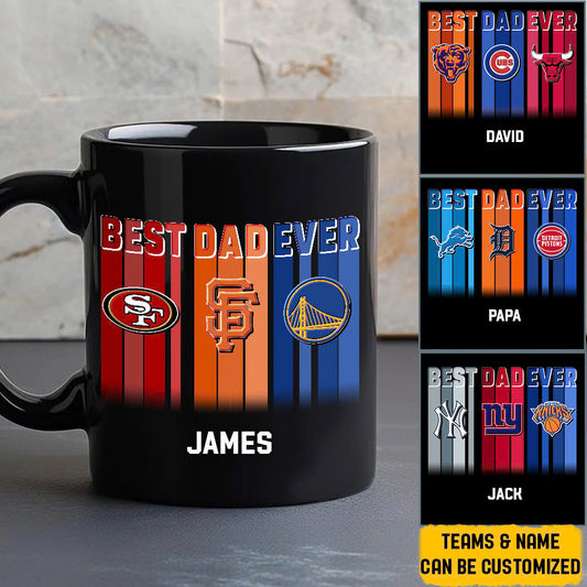 Best Dad Ever Retro Customized Ceramic Mug - Perfect gift for Father's day ! (clt)